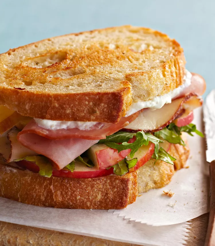 Grilled Ham and Chicken Sandwich