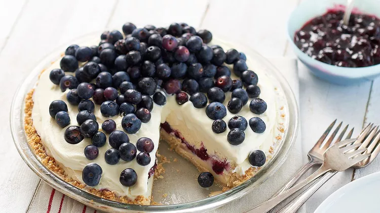 Blueberry Ice Cream Pie