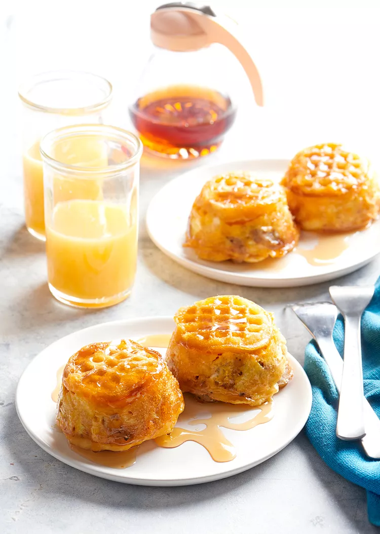 Upside-Down Waffle and Egg Cups