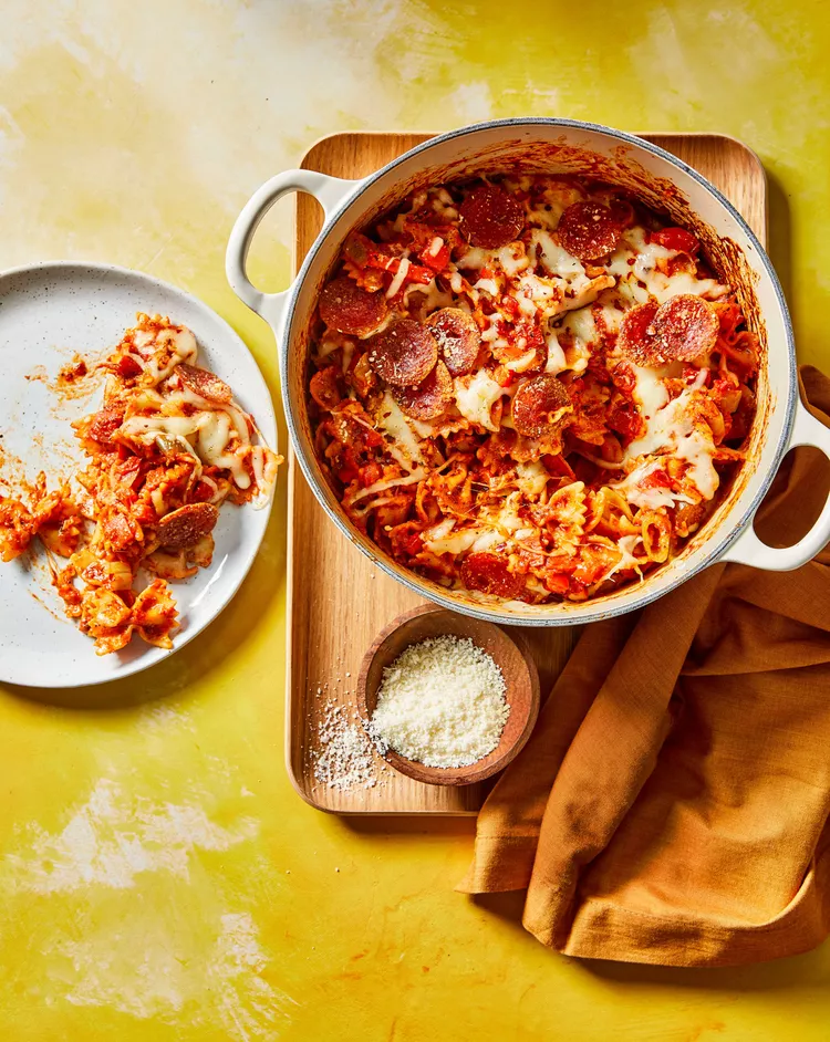 One-Pot Giardiniera-Pepperoni Pasta