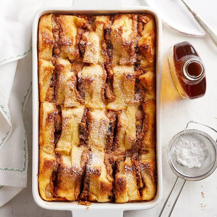 Chocolate-Banana French Toast Bake