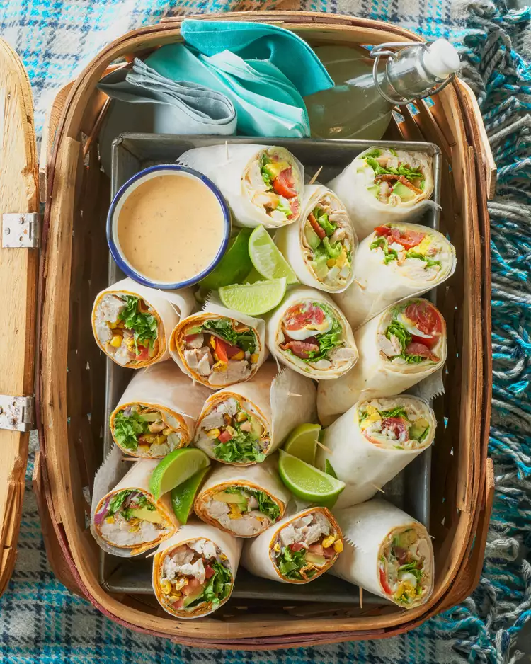 Santa Fe Turkey Wraps