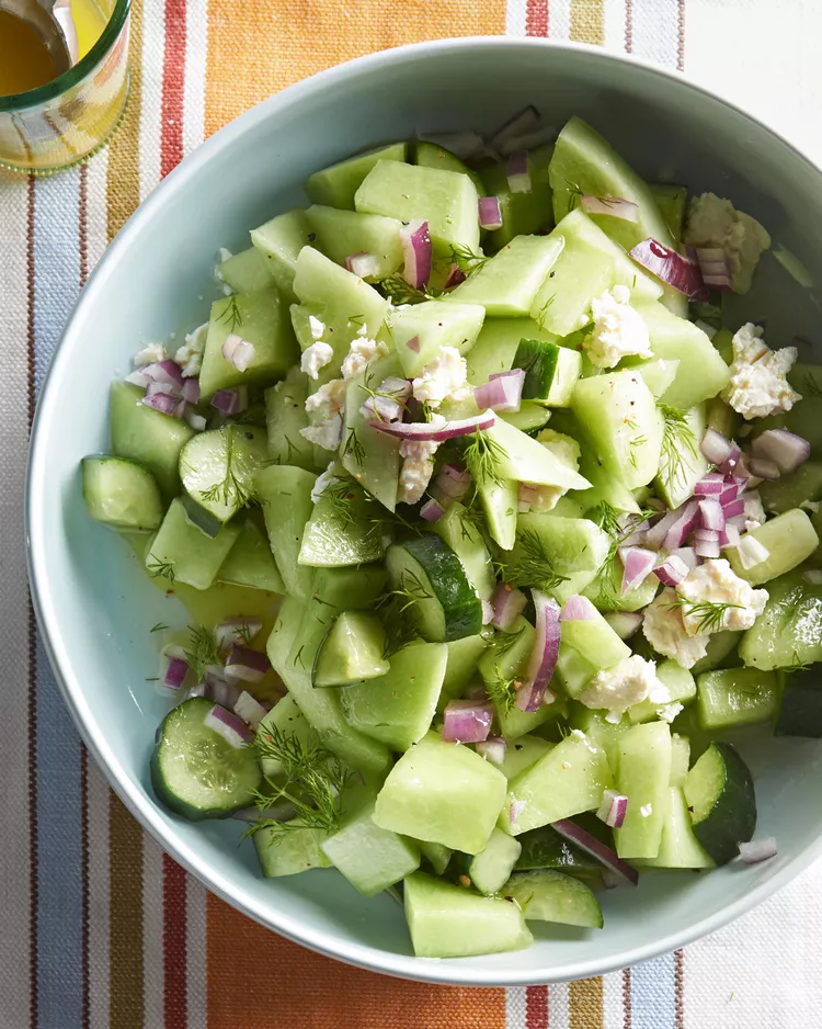 Cucumber-Honeydew Salad with Feta