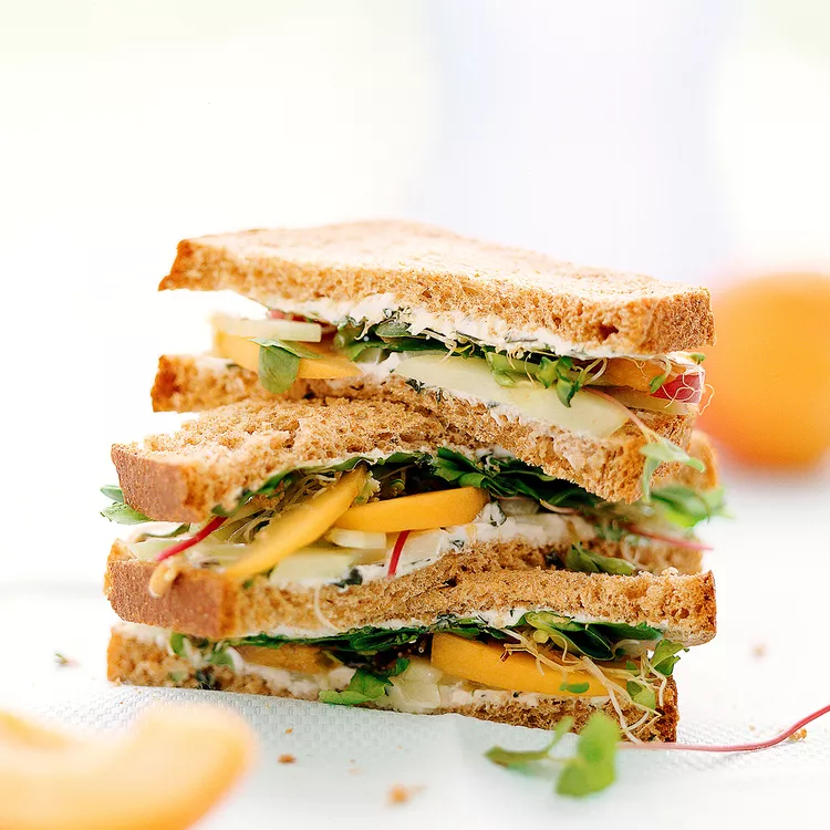 Cucumber and Apricot Sandwiches