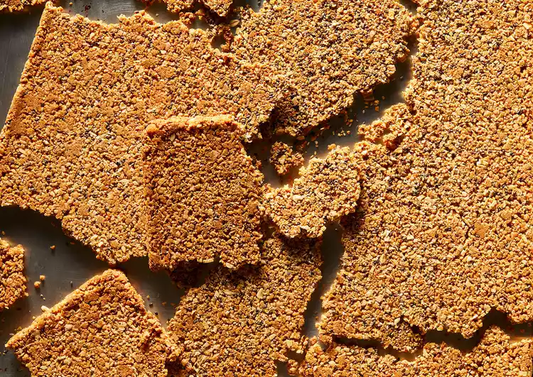 Coconut-Chia Oat Crisps