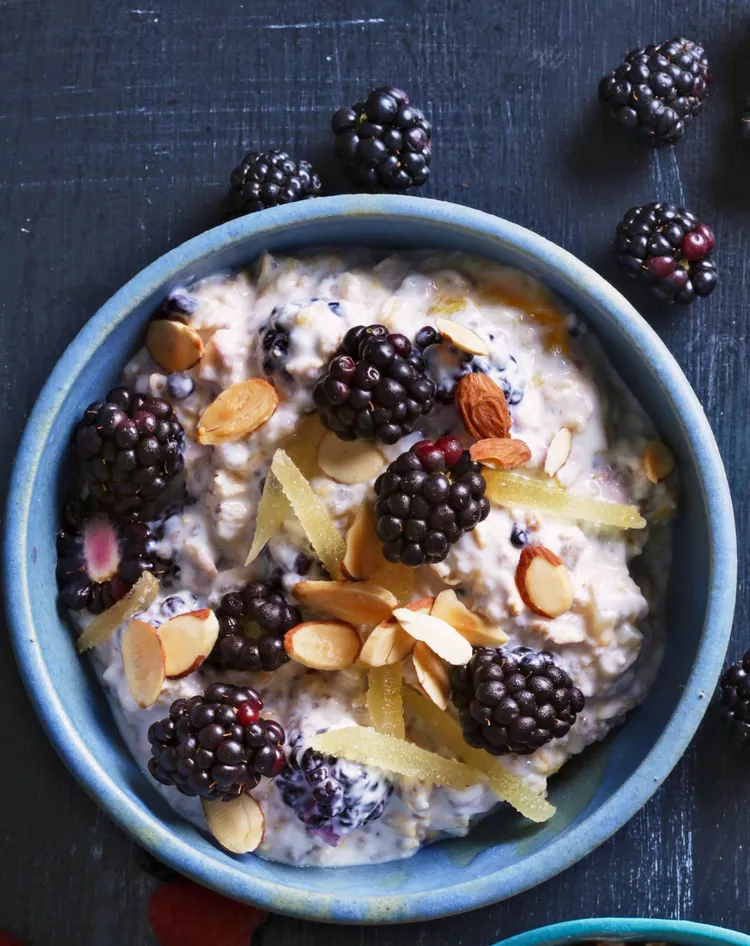 Blackberry-Ginger Overnight Bulgur