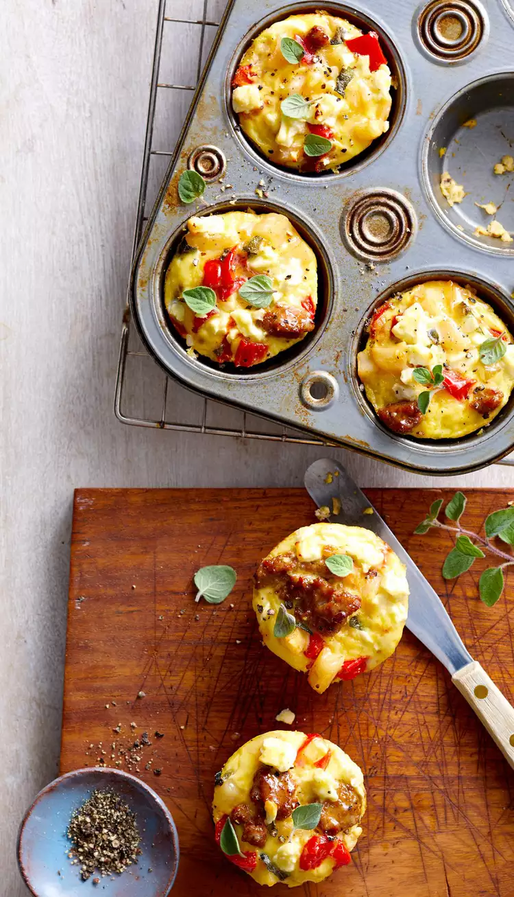 Sausage and Potato Mini Egg Bakes