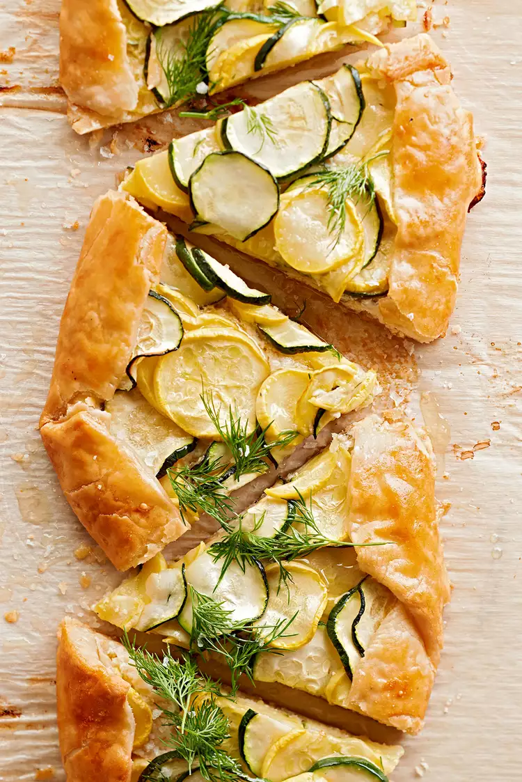 Lemony Ricotta Summer Squash Galette