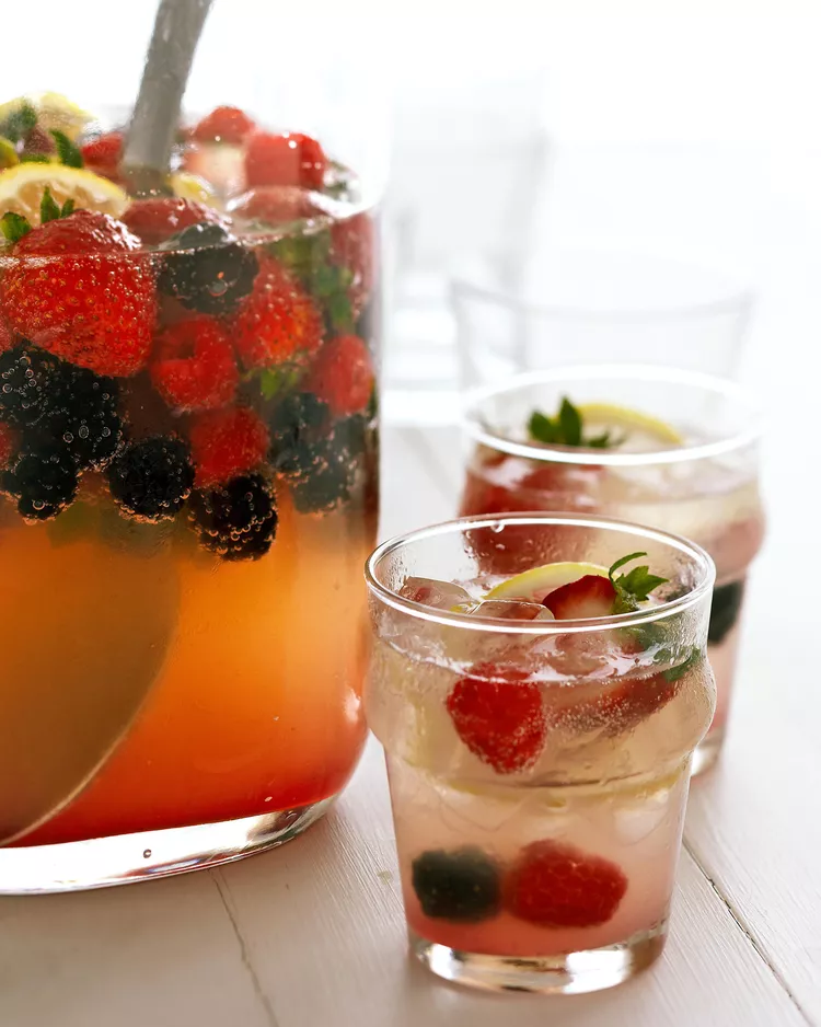 Mixed Berry Limoncello Sangria