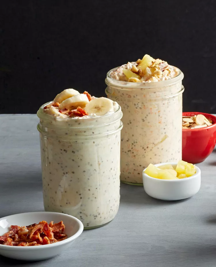 Peanut Butter-Banana Refrigerator Oatmeal