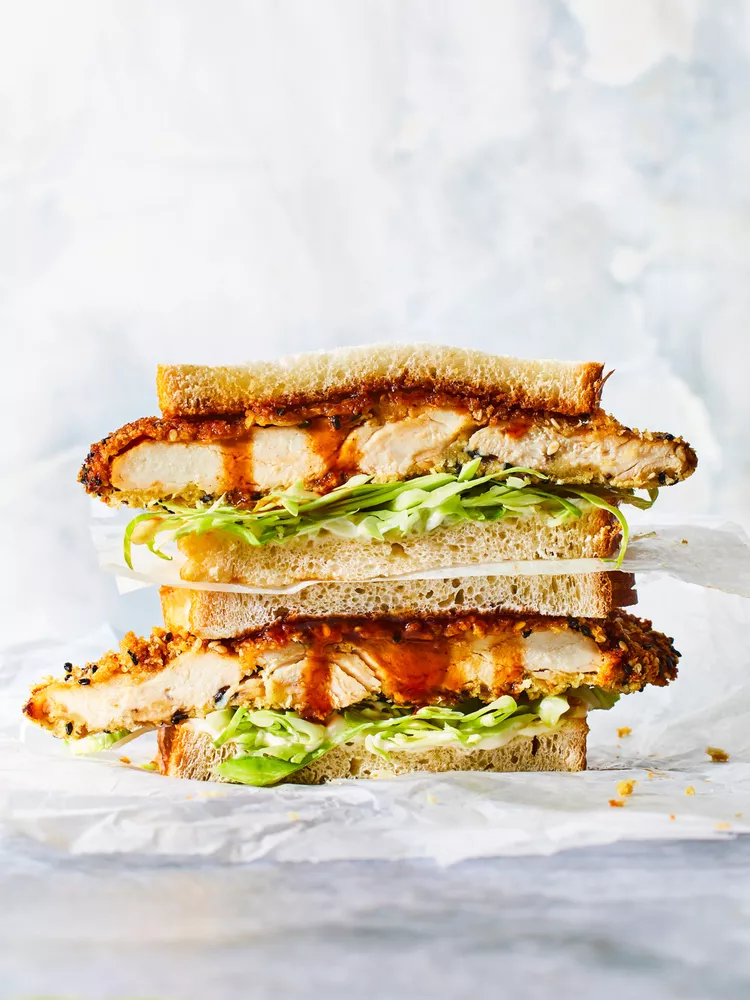 Air-Fryer Chicken Katsu Sandwiches