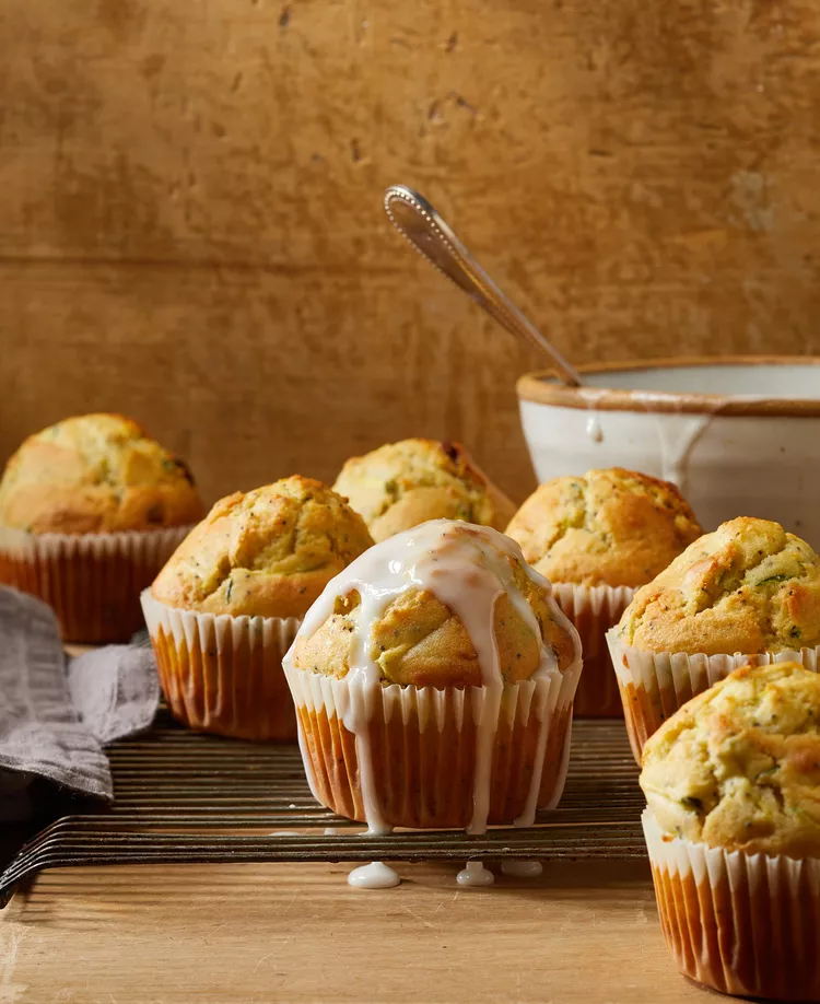 Lemon-Poppy Seed Zucchini Muffins