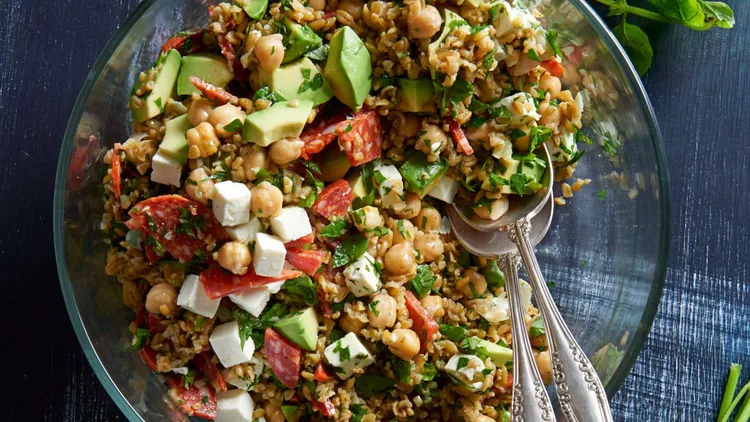 Chickpea and Freekeh Salad