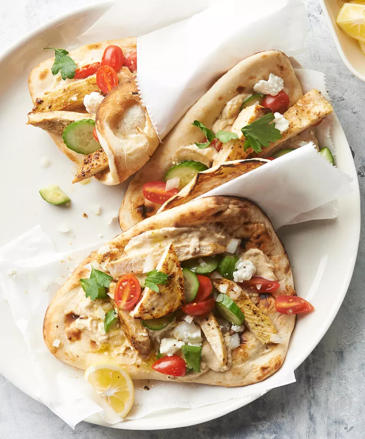 One-Pan Chicken Flatbreads