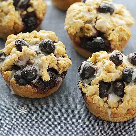 Blueberry Cream Muffin-Tin Scones