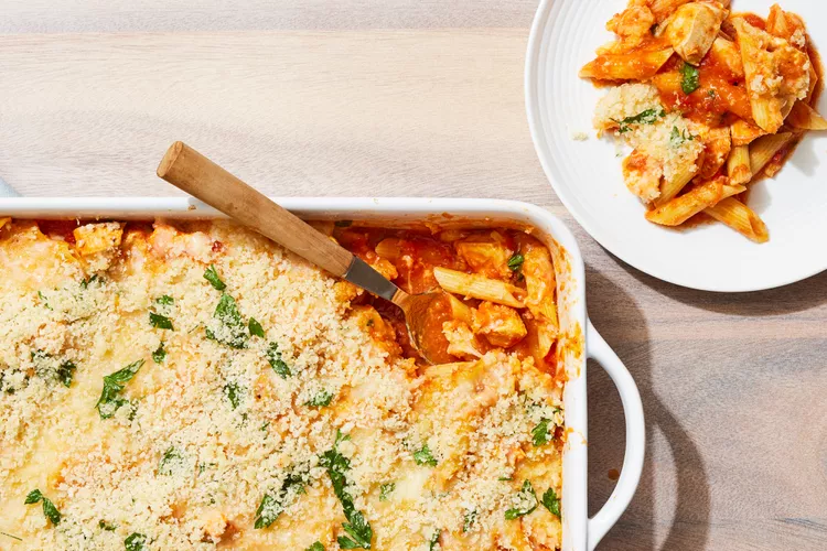 Dump and Bake Chicken Parmesan Casserole Is Your Easiest Dinner Yet