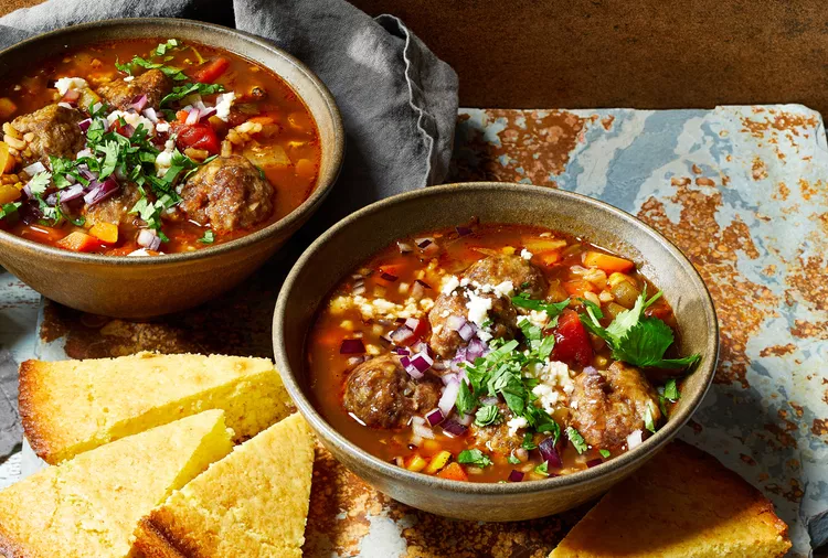 Southwestern Meatball Soup