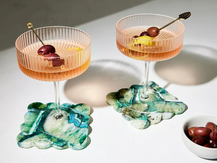 Beat the Trend By Shaking Up a Kalamata Olive Martini Before Everyone Else