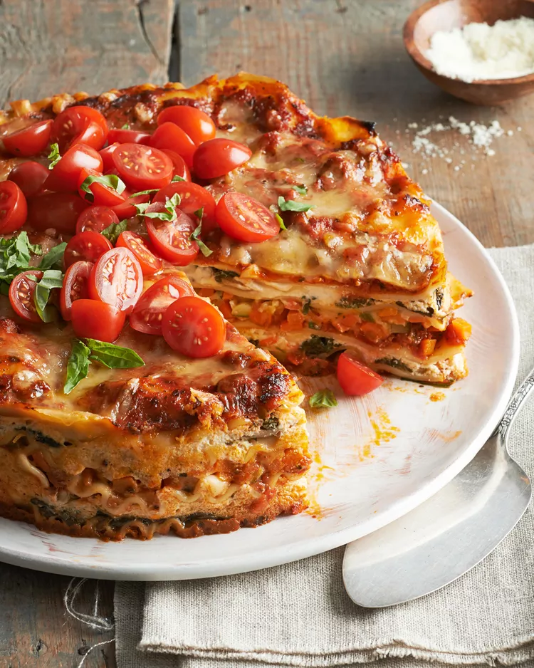 Mile-High Meatless Lasagna Pie