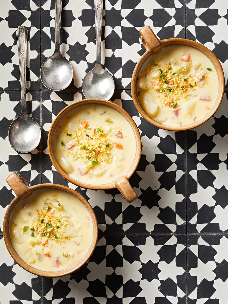 Scalloped Potato and Ham Soup