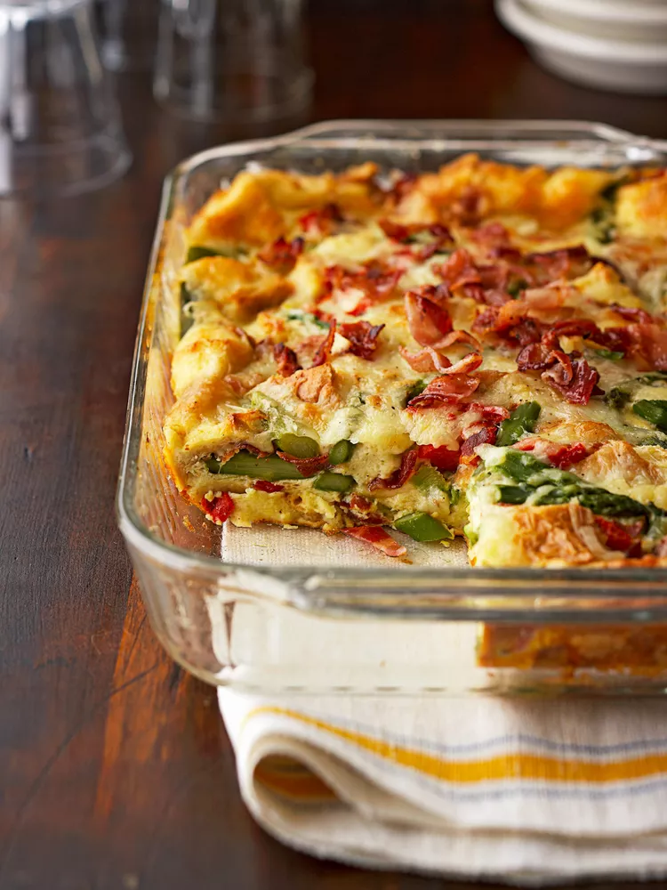 Bacon-Asparagus Strata