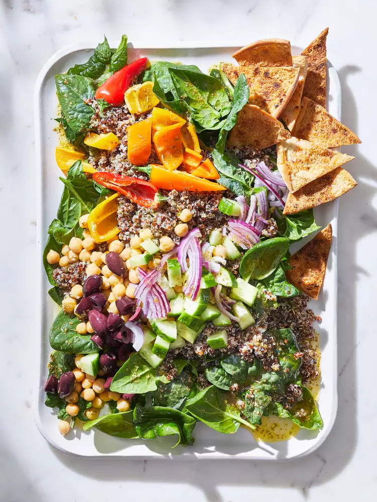 Greek-Inspired Quinoa Salad with Feta and Lemon Dressing