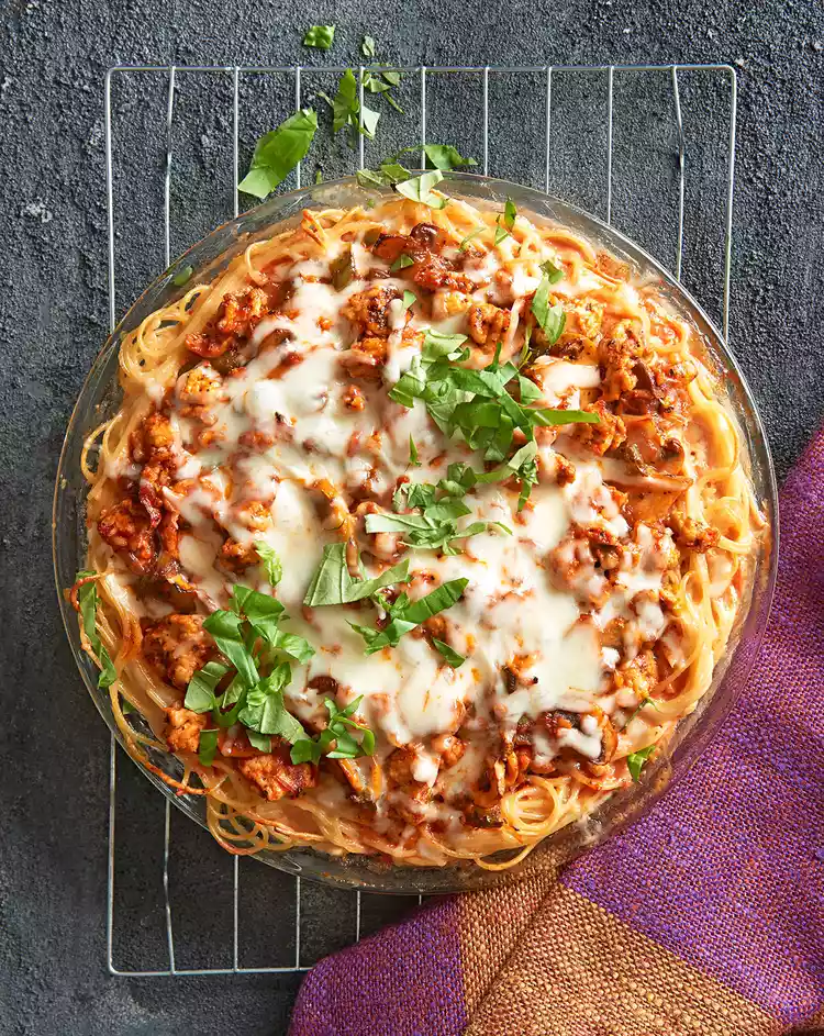 Lightened-Up Spaghetti Pie