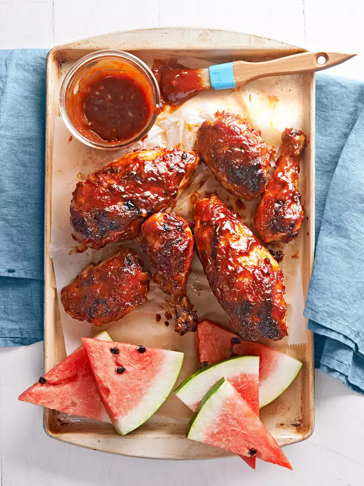 All-American Chicken with Balsamic Barbecue Sauce