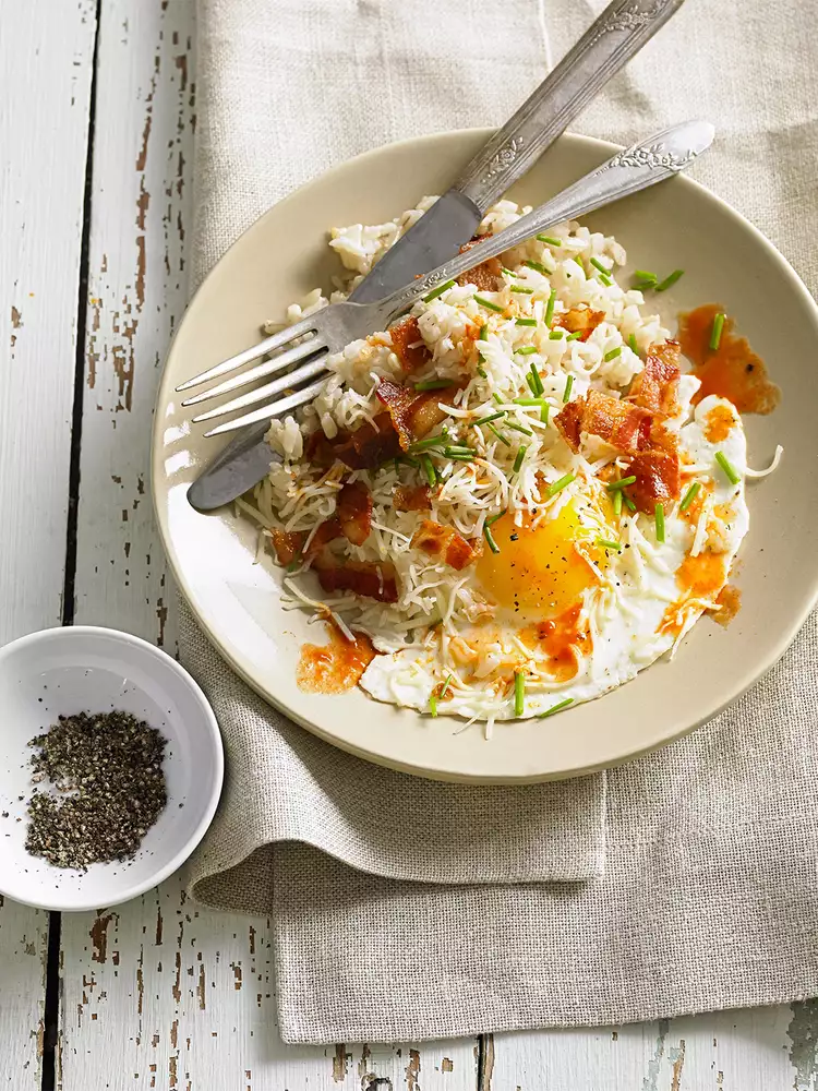 Bacon and Egg Rice Bowls