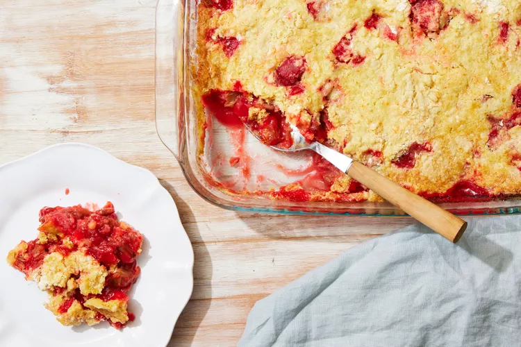 This Dump Cake Is the Tastiest Way to Enjoy Fresh Rhubarb