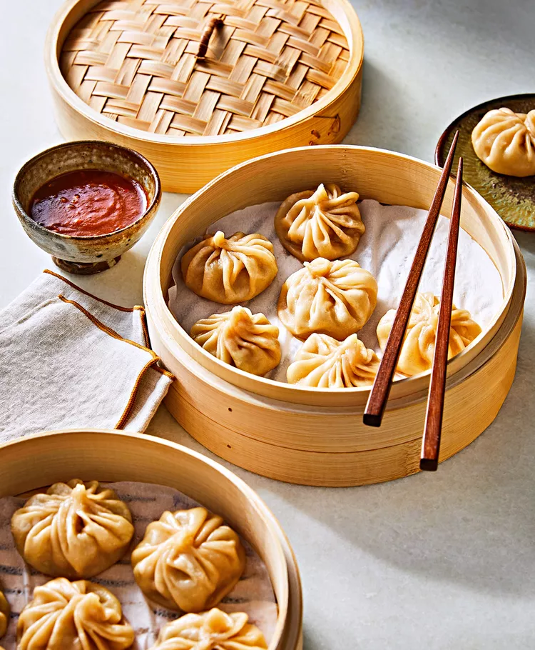 Chinese Steamed Dumplings with Pork and Shiitake