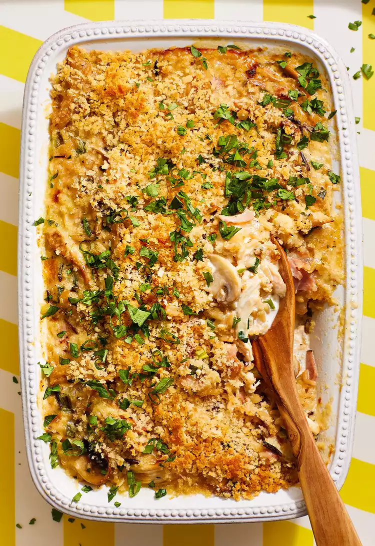 Chicken Cordon Bleu Wild Rice Casserole