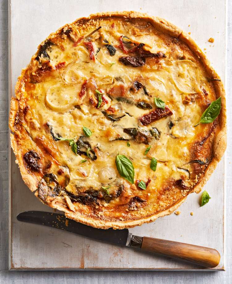 Spinach Pancetta Quiche