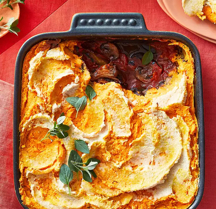 Mushroom-Sweet Potato Moussaka