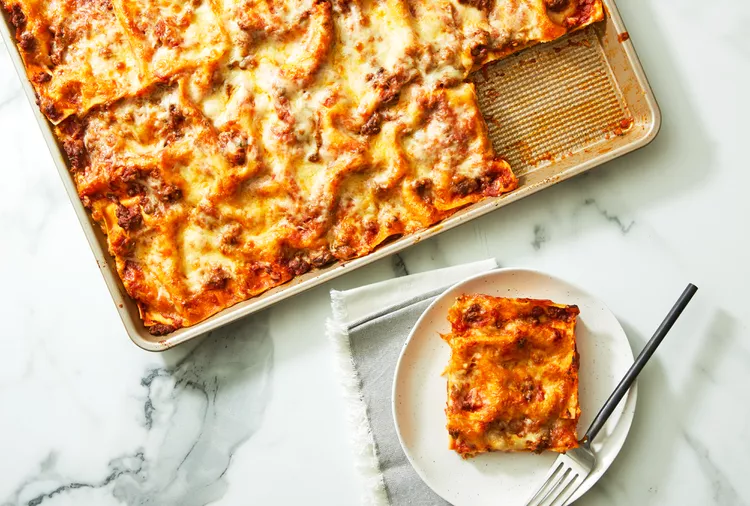 Sheet Pan Lasagna Is Here, And It's All the Best Crispy Edges