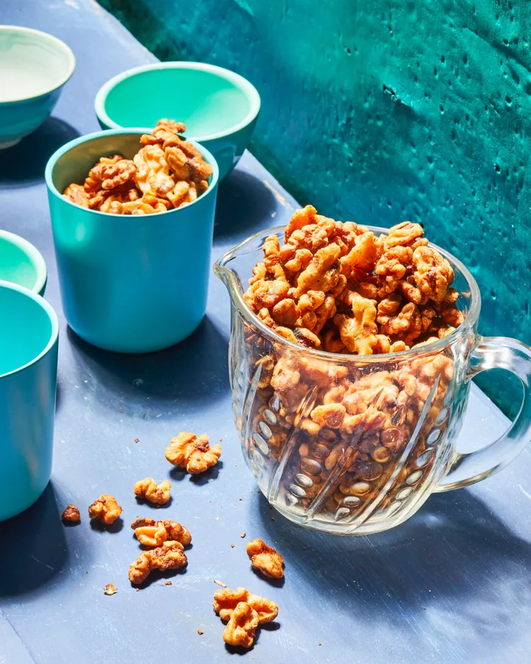 Air-Fryer Spiced Walnuts