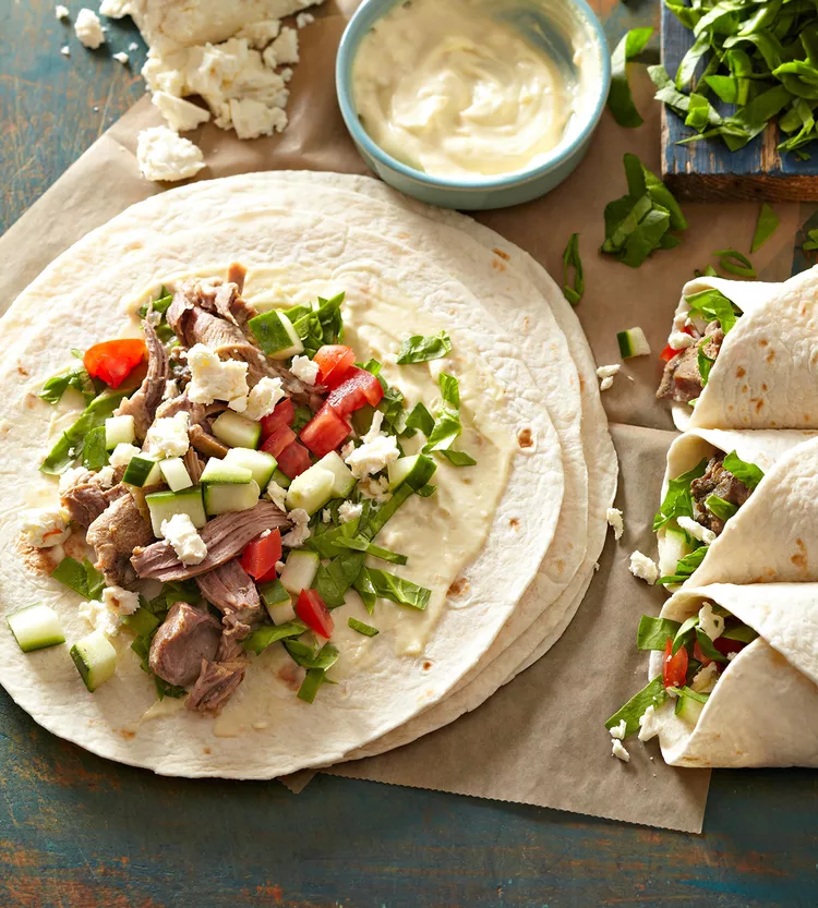 Greek Lamb Wraps