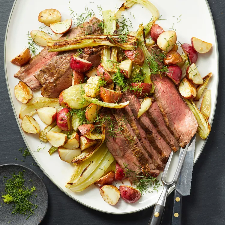 Air-Fryer Flank Steak and Fennel