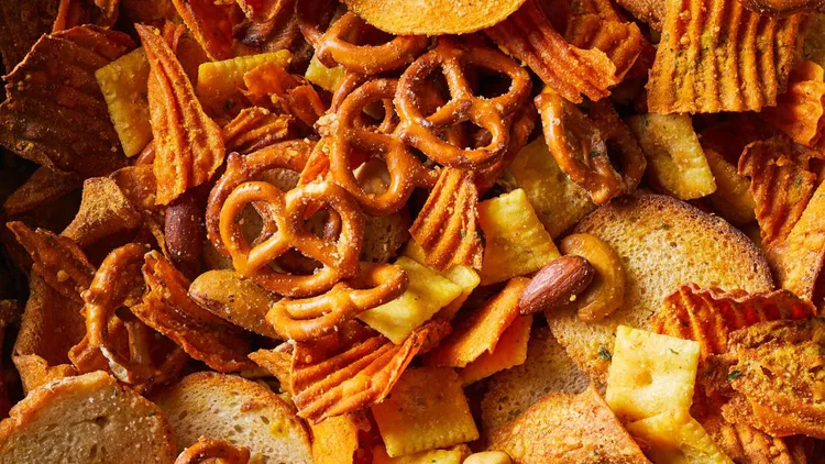 Parmesan-Ranch Sweet Potato Snack Mix