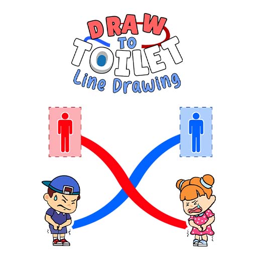 Draw To Toilet - Line Drawing