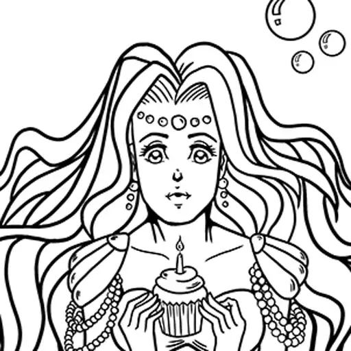 Kawaii Mermaids Coloring Book Game