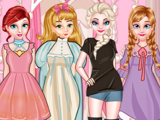 Princess Paper Doll Style Dress Up