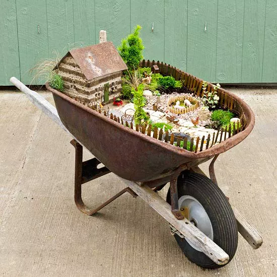 How to Plant a Wheelbarrow Fairy Garden