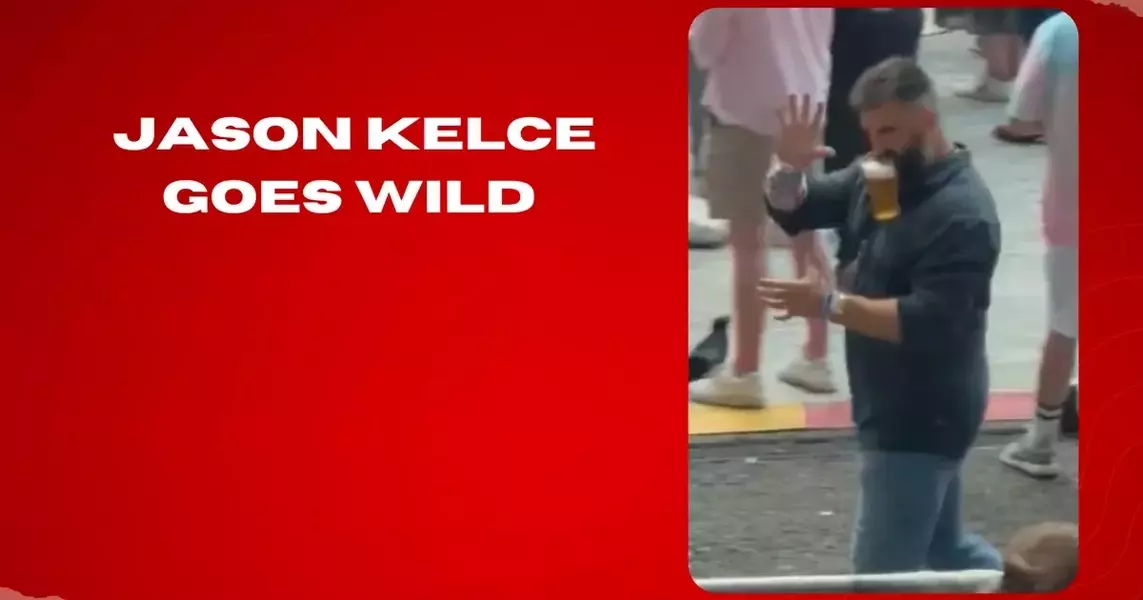 Jason Kelce goes wild at Taylor Swift’s concert.