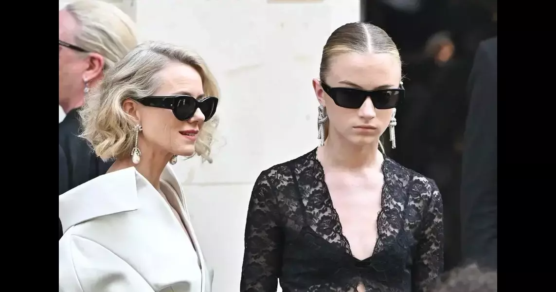 Naomi Watts and her mini-me Kai Schreiber stun at Balenciaga fashion show in Paris