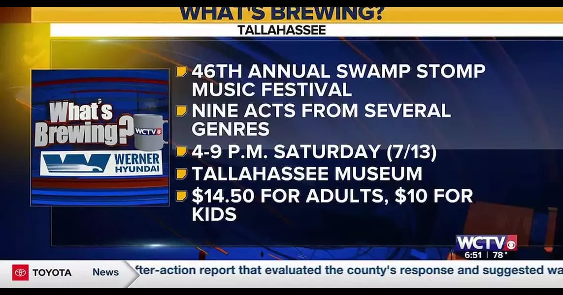 What’s Brewing – Tallahassee Museum to host 46th Swamp Stomp Music Festival Saturday