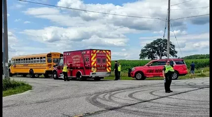 Racine County school bus, minivan collision; 10 kids, 1 adult hurt