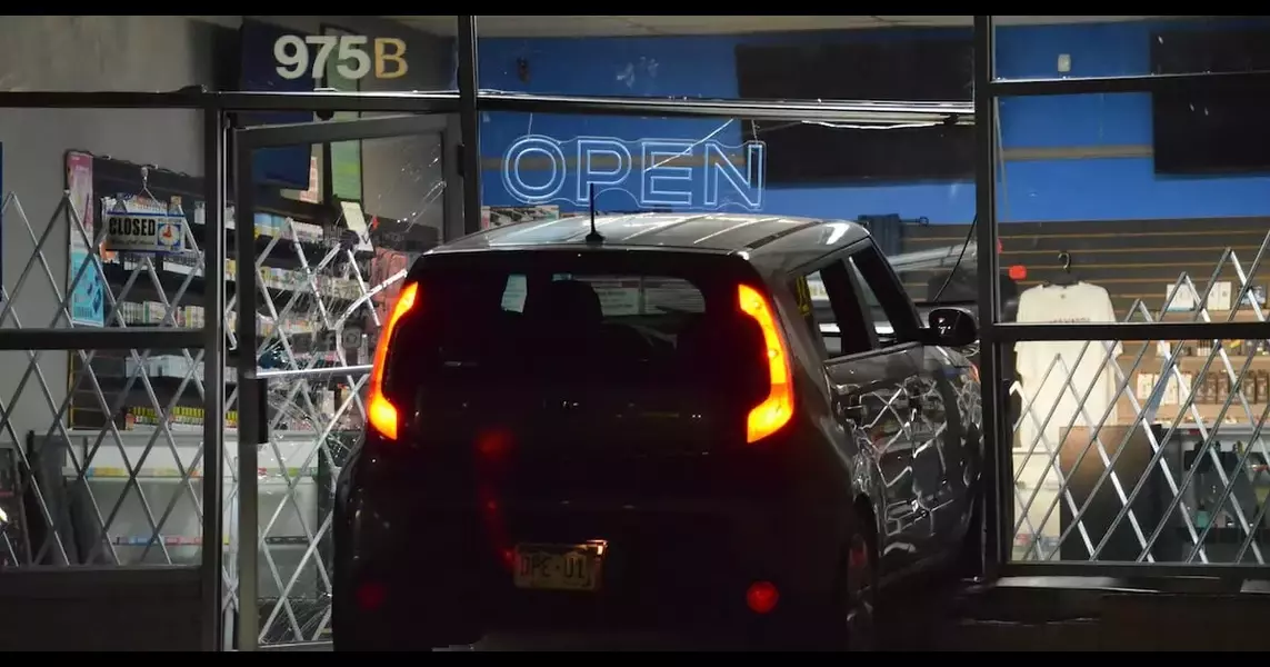 Car smashes into Colorado Springs vape shop Sunday morning