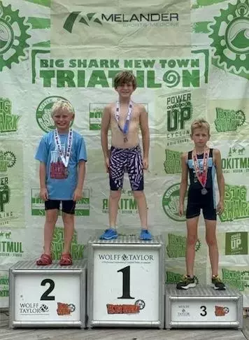 Cassens Elementary’s Adam Kirk Triumphs in Kids Triathlon