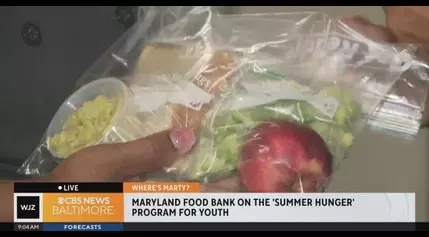 The Maryland Food Bank’s “Summer Hunger” program brings meals to area youth